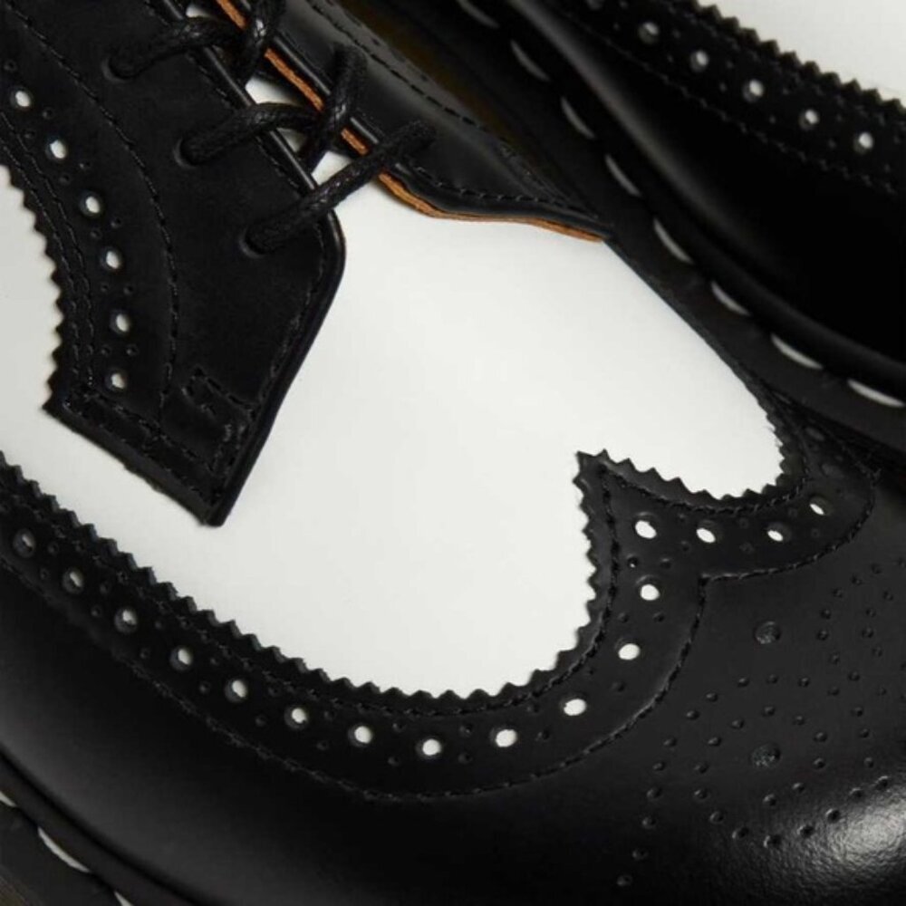 Dr. Martens Black and White Loafers with Air-Cushioned Sole - Picture 6 of 10